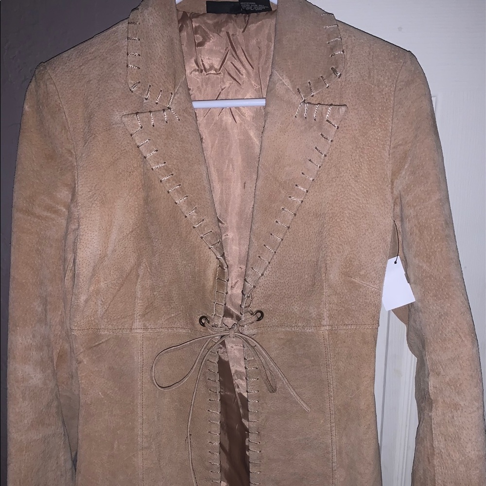 y2k Women’s suede coat!